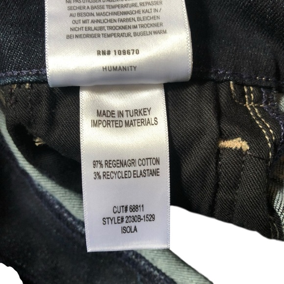 Citizens of Humanity Isola Cropped Boot Jeans Size 23 Solace Indigo Wash NWT NEW - Picture 14 of 15